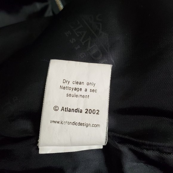 Icelandic Design Size S Sweater Coat Vintage Zipper Beaded Pockets Wool Blend - Picture 7 of 15